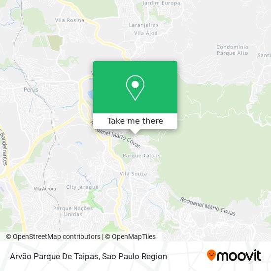 Arvão Parque De Taipas map