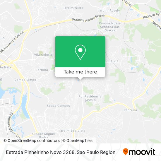 Estrada Pinheirinho Novo 3268 map