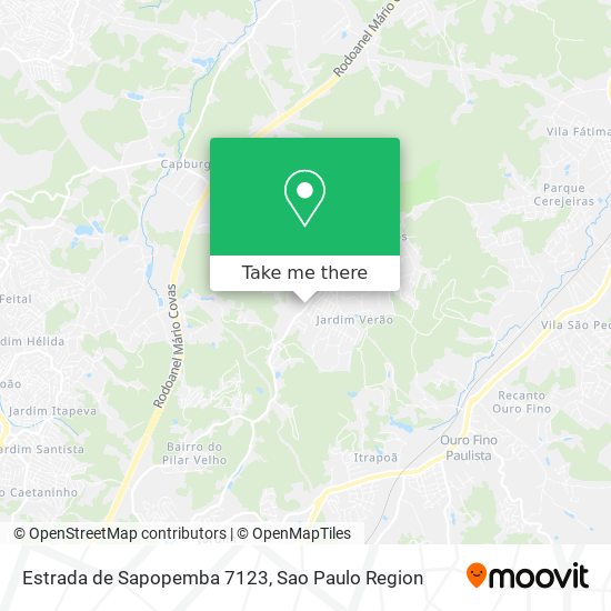Mapa Estrada de Sapopemba 7123