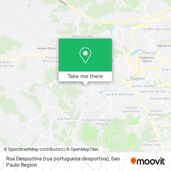 Mapa Rua Desportiva (rua portuguesa desportiva)