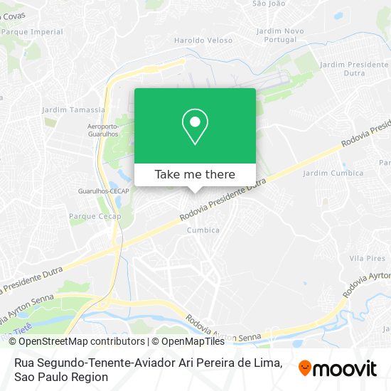 Rua Segundo-Tenente-Aviador Ari Pereira de Lima map