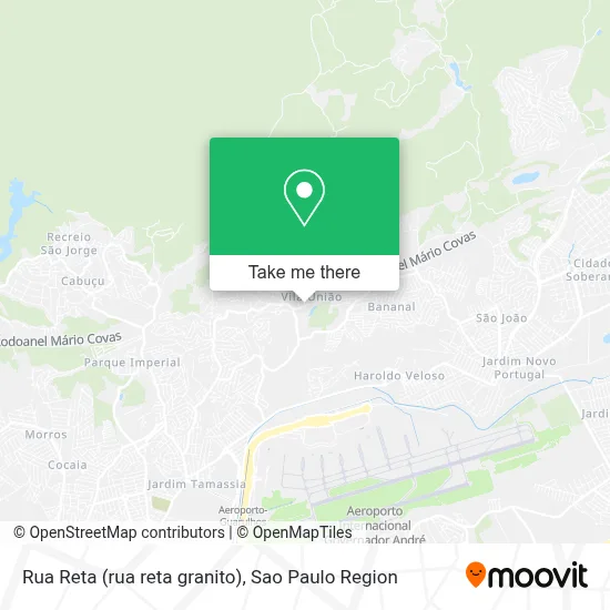 Rua Reta (rua reta granito) map