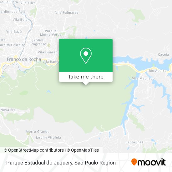 Parque Estadual do Juquery map