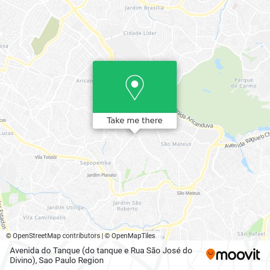 Avenida do Tanque (do tanque e Rua São José do Divino) map