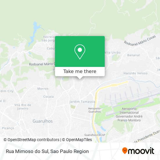 Rua Mimoso do Sul map