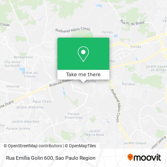 Rua Emília Golin 600 map
