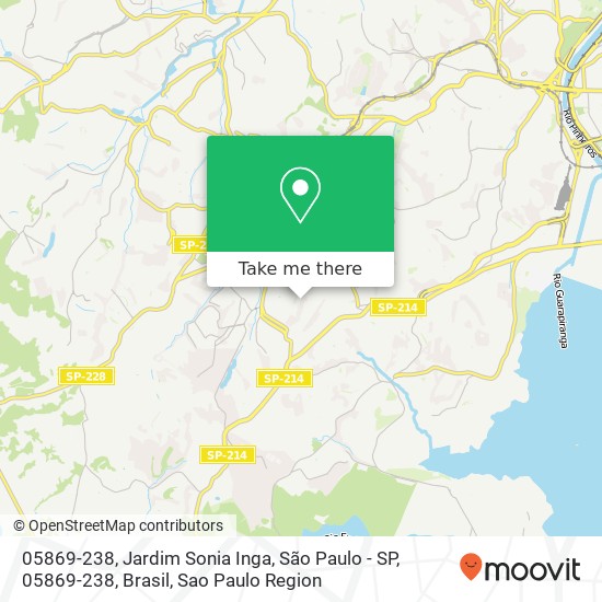 Mapa 05869-238, Jardim Sonia Inga, São Paulo - SP, 05869-238, Brasil