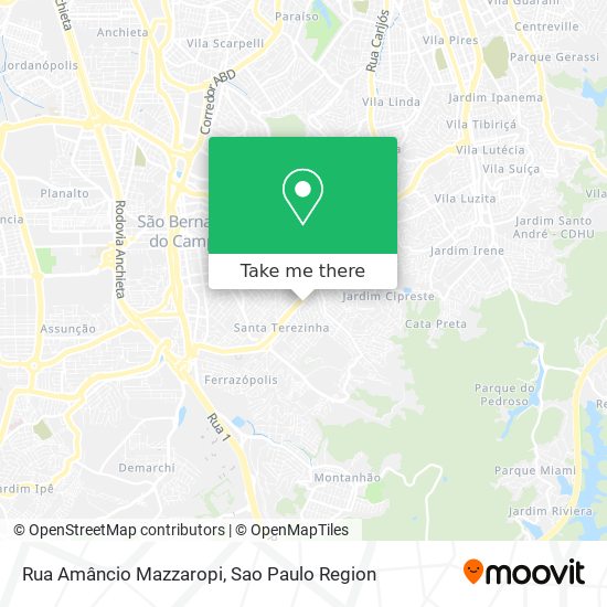 Rua Amâncio Mazzaropi map