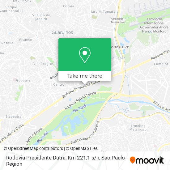 Rodovia Presidente Dutra, Km 221,1 s / n map