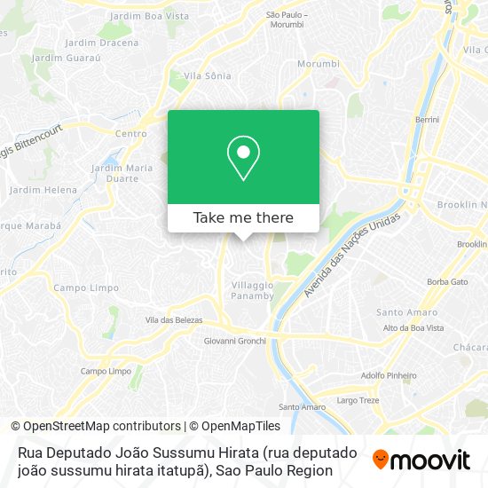 Rua Deputado João Sussumu Hirata (rua deputado joão sussumu hirata itatupã) map