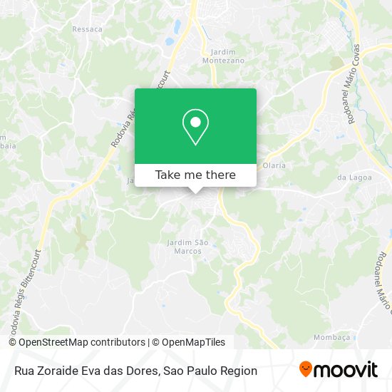 Mapa Rua Zoraide Eva das Dores