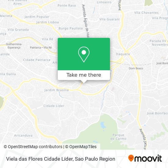 Viela das Flores Cidade Líder map