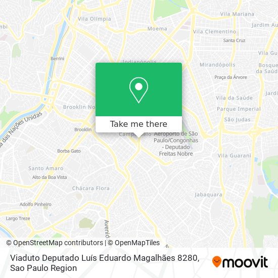 Mapa Viaduto Deputado Luís Eduardo Magalhães 8280