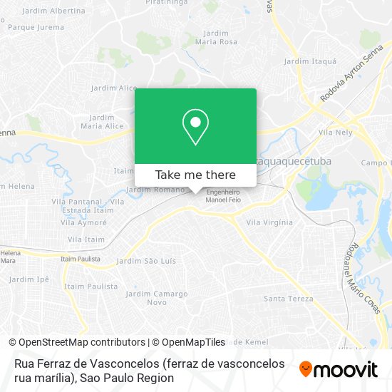 Rua Ferraz de Vasconcelos (ferraz de vasconcelos rua marília) map