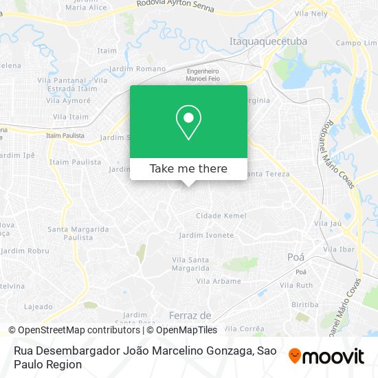 Mapa Rua Desembargador João Marcelino Gonzaga