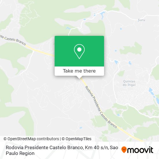 Rodovia Presidente Castelo Branco, Km 40 s / n map