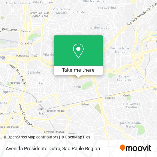 Avenida Presidente Dutra map