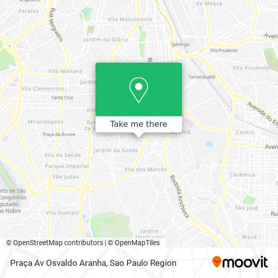 Mapa Praça Av Osvaldo Aranha