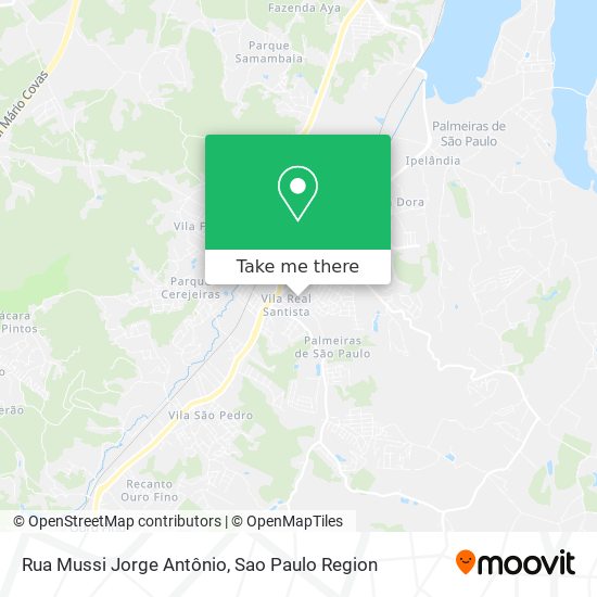 Mapa Rua Mussi Jorge Antônio