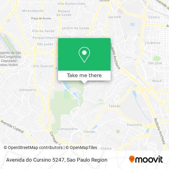 Avenida do Cursino 5247 map