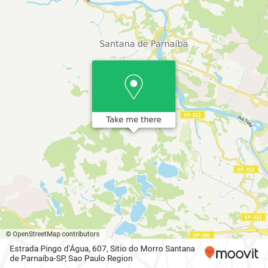 Estrada Pingo d'Água, 607, Sítio do Morro Santana de Parnaíba-SP map