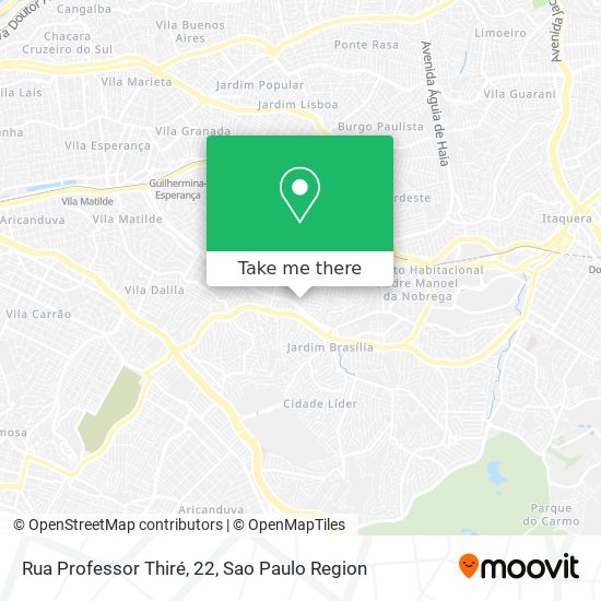 Mapa Rua Professor Thiré, 22