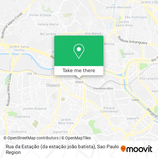 Rua da Estação (da estação joão batista) map