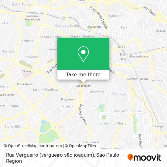 Rua Vergueiro (vergueiro são joaquim) map