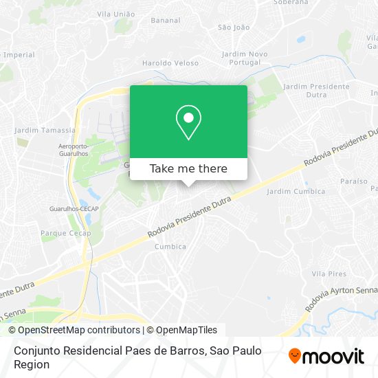 Conjunto Residencial Paes de Barros map