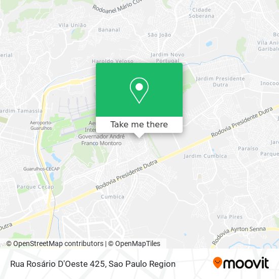 Rua Rosário D'Oeste 425 map