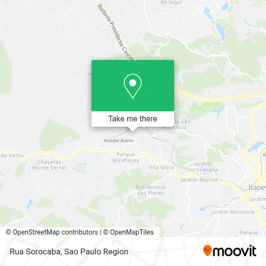 Rua Sorocaba map