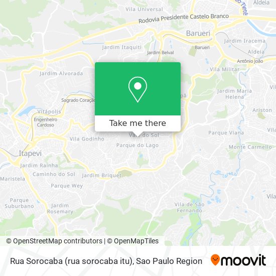 Rua Sorocaba (rua sorocaba itu) map