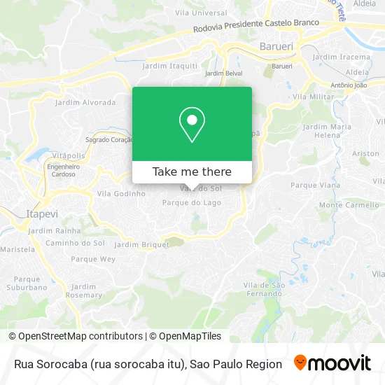 Rua Sorocaba (rua sorocaba itu) map
