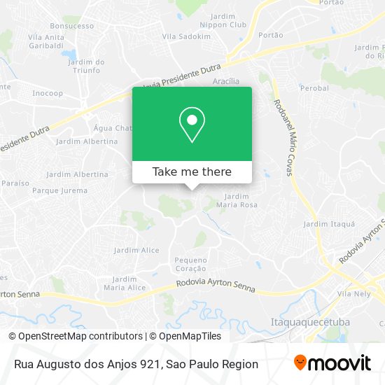 Rua Augusto dos Anjos 921 map