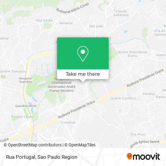 Rua Portugal map