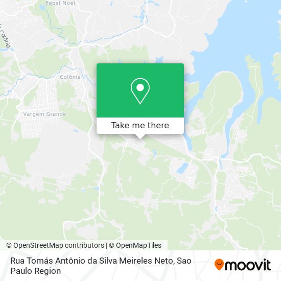 Rua Tomás Antônio da Silva Meireles Neto map