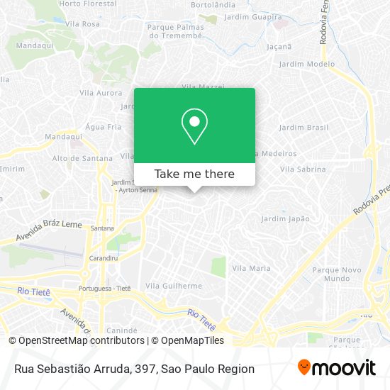 Mapa Rua Sebastião Arruda, 397
