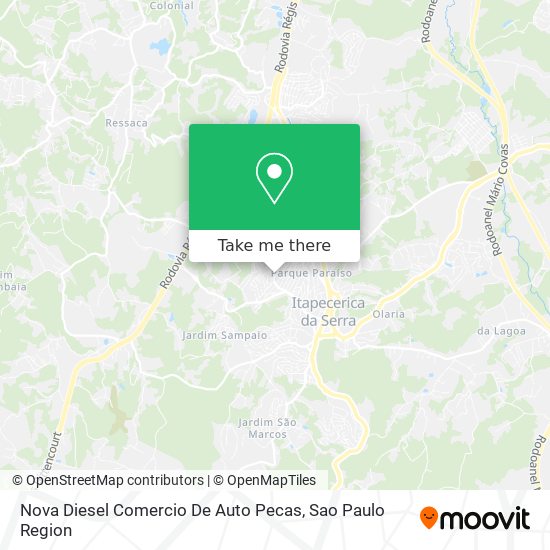 Nova Diesel Comercio De Auto Pecas map