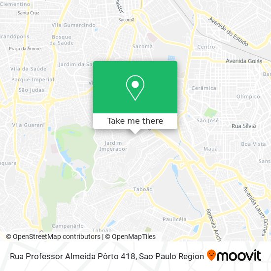 Mapa Rua Professor Almeida Pôrto 418