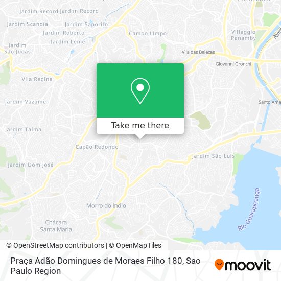 Mapa Praça Adão Domingues de Moraes Filho 180