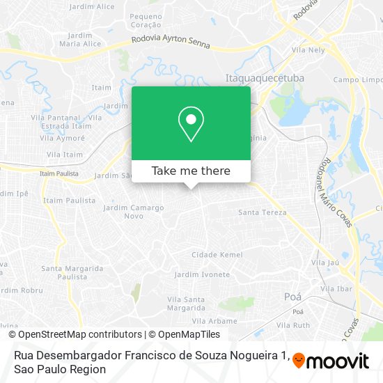 Mapa Rua Desembargador Francisco de Souza Nogueira 1