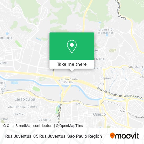 Rua Juventus, 85,Rua Juventus map