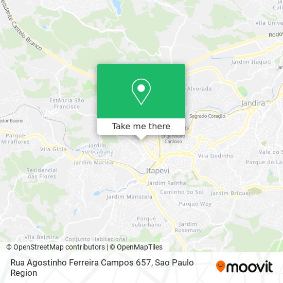 Rua Agostinho Ferreira Campos 657 map