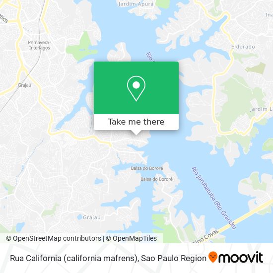 Rua California (california mafrens) map