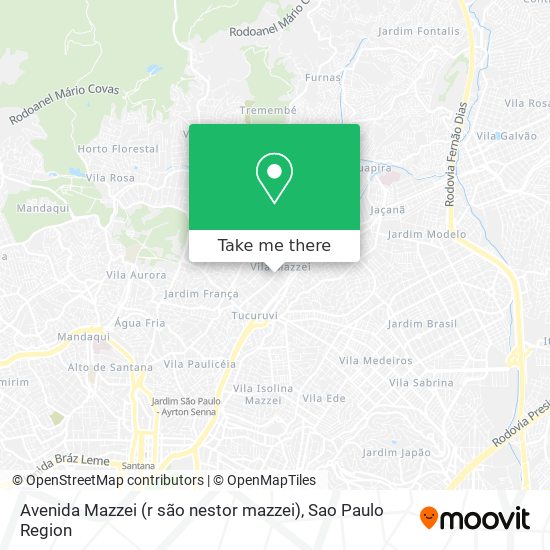 Avenida Mazzei (r são nestor mazzei) map