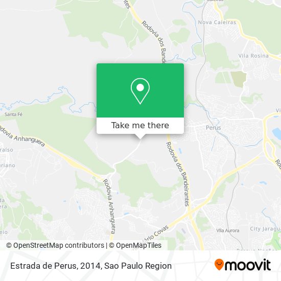 Estrada de Perus, 2014 map