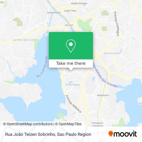 Mapa Rua João Teizen Sobrinho