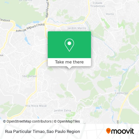 Rua Particular Timao map