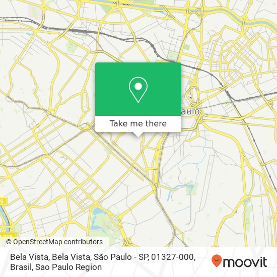 Mapa Bela Vista, Bela Vista, São Paulo - SP, 01327-000, Brasil