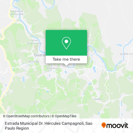 Estrada Municipal Dr. Hércules Campagnoli map